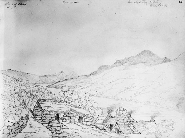 Mendelssohn sketch of Loch Tay, 5 August 1829